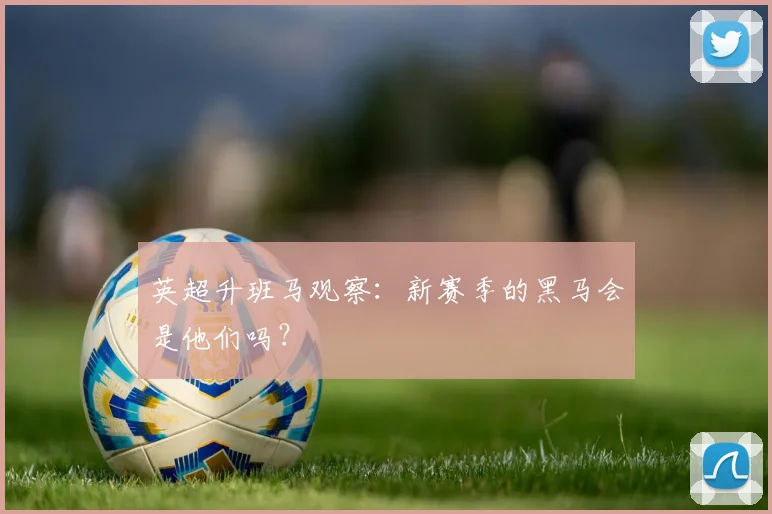 英超升班马观察:新赛季的黑马会是他们吗?
